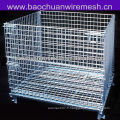 Cage de stockage de stockage 1000 * 800 * 840mm pliable